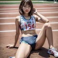 女子陸上開脚 8枚目