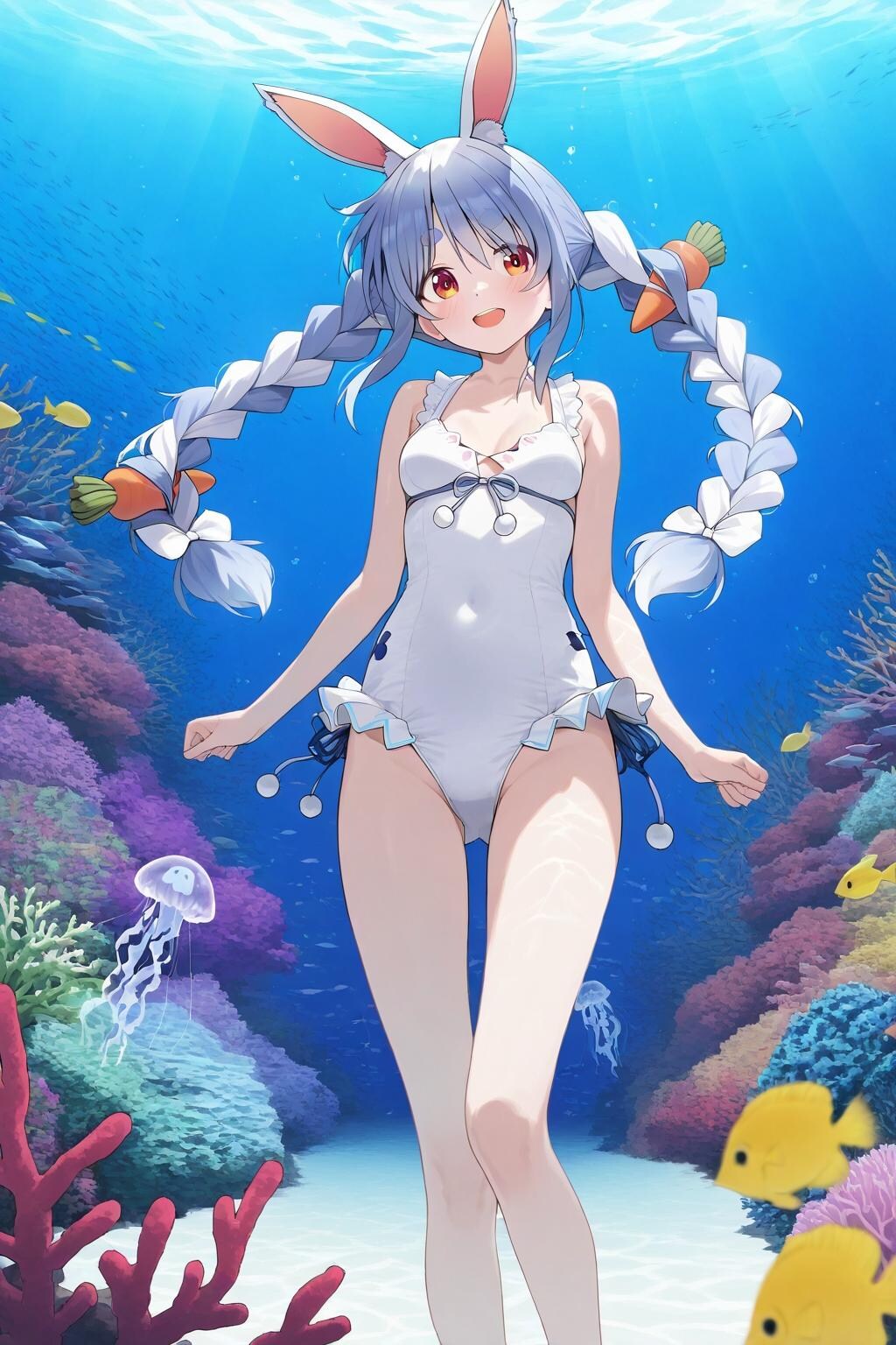 ぺこら海中