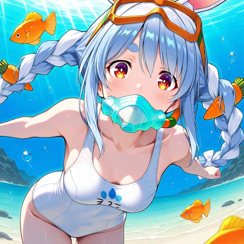 ぺこら海中