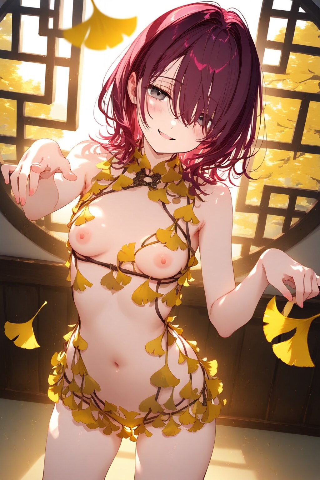 徐々に剥がれる水着