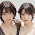 ショートカット姉妹モデル 2枚目