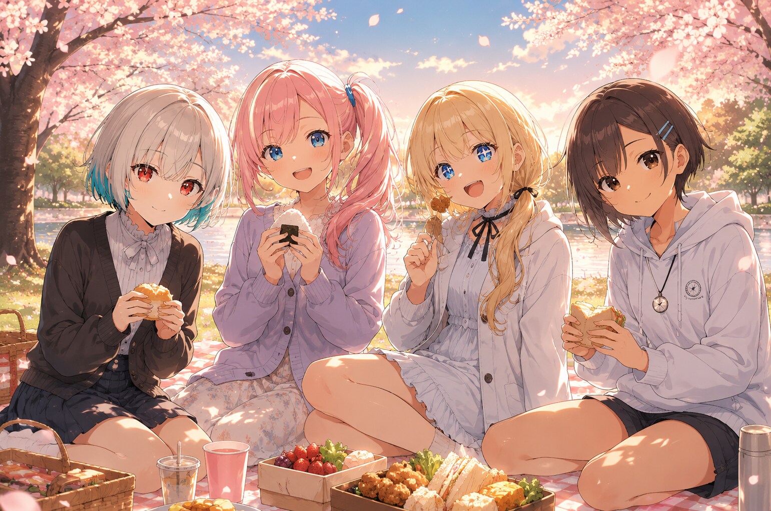 4人でピクニック