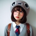 眼鏡女子 楓のウチノコちゃんチャレンジ 2枚目