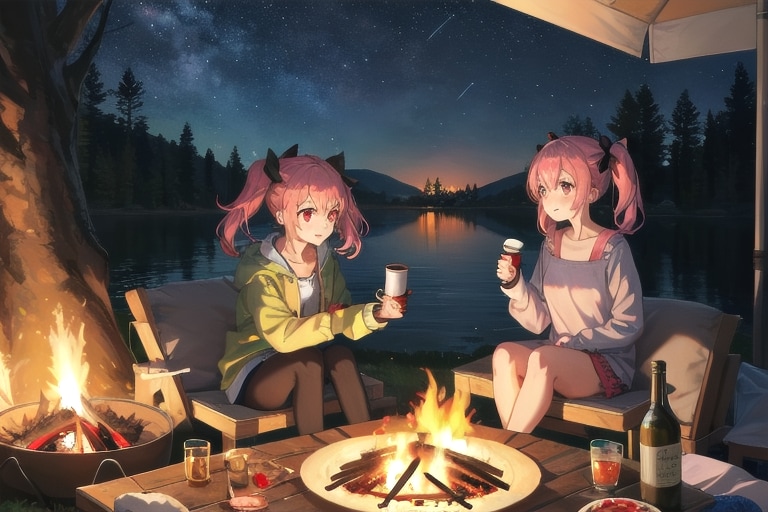 キャンプにお出かけ | の人気AIイラスト・グラビア