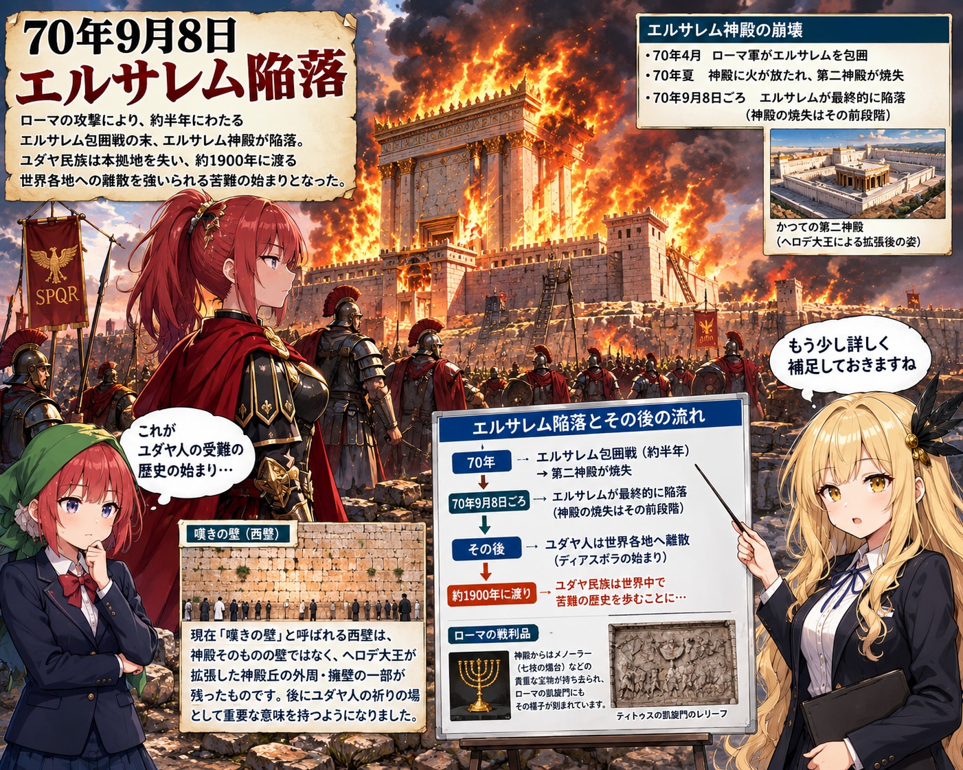9月8日はエルサレムが陥落した日 | の人気AIイラスト・グラビア