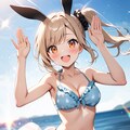 ウサギ🐰柄ビキニ 2枚目