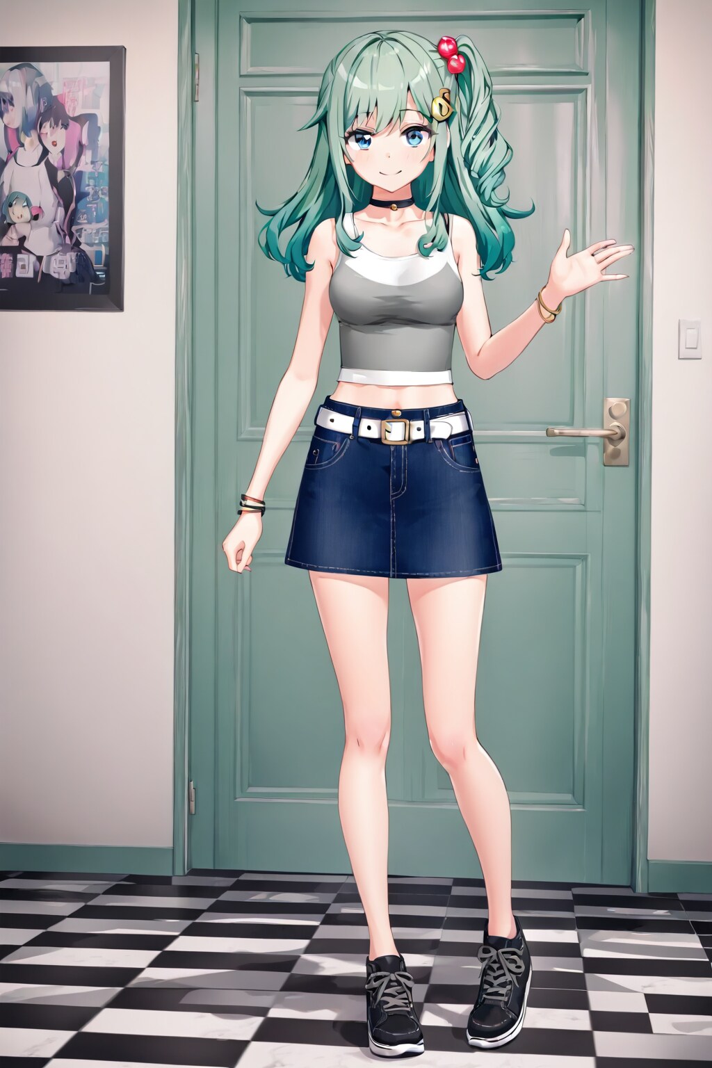 久しぶりの緑髪ロングちゃん