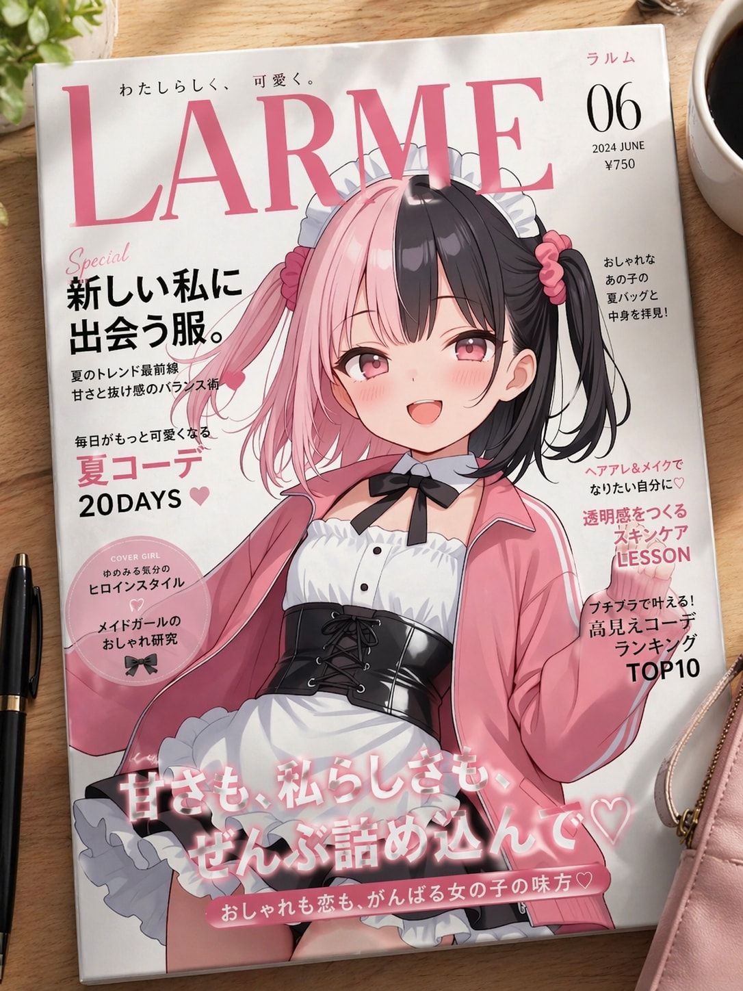 GptImage2 モデル雑誌の表紙を飾るリカちゃん | の人気AIイラスト・グラビア