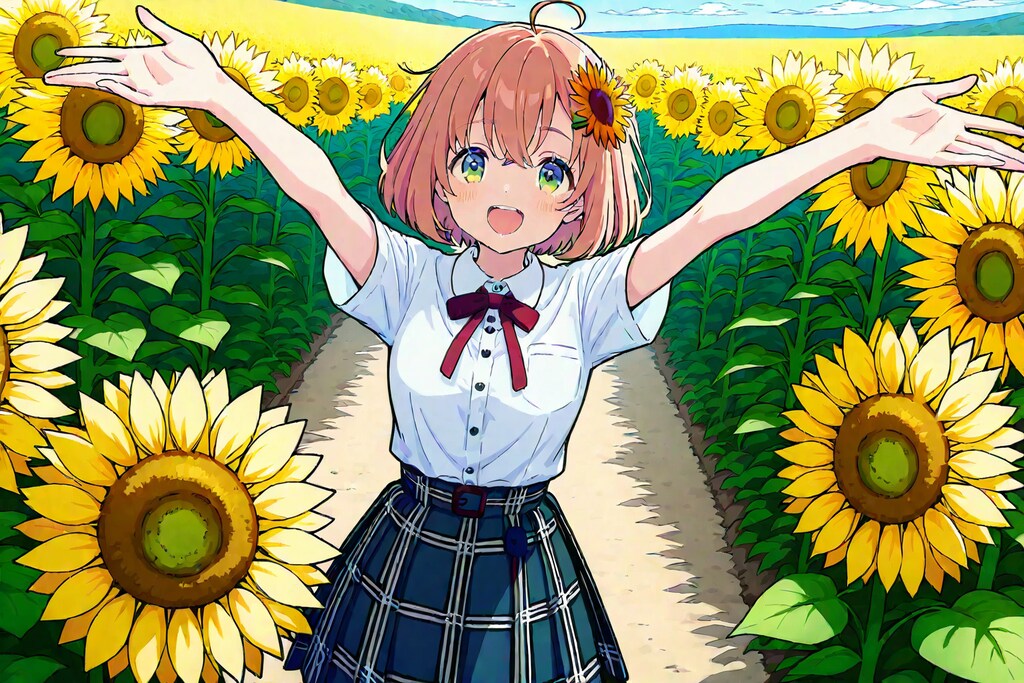 すべりこみひまわり