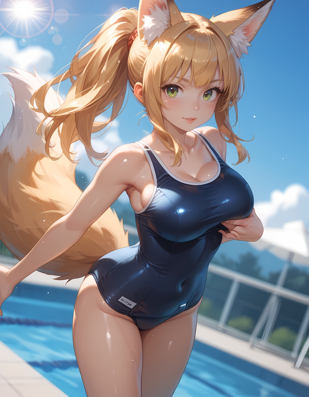 ケモ耳スク水ちゃん