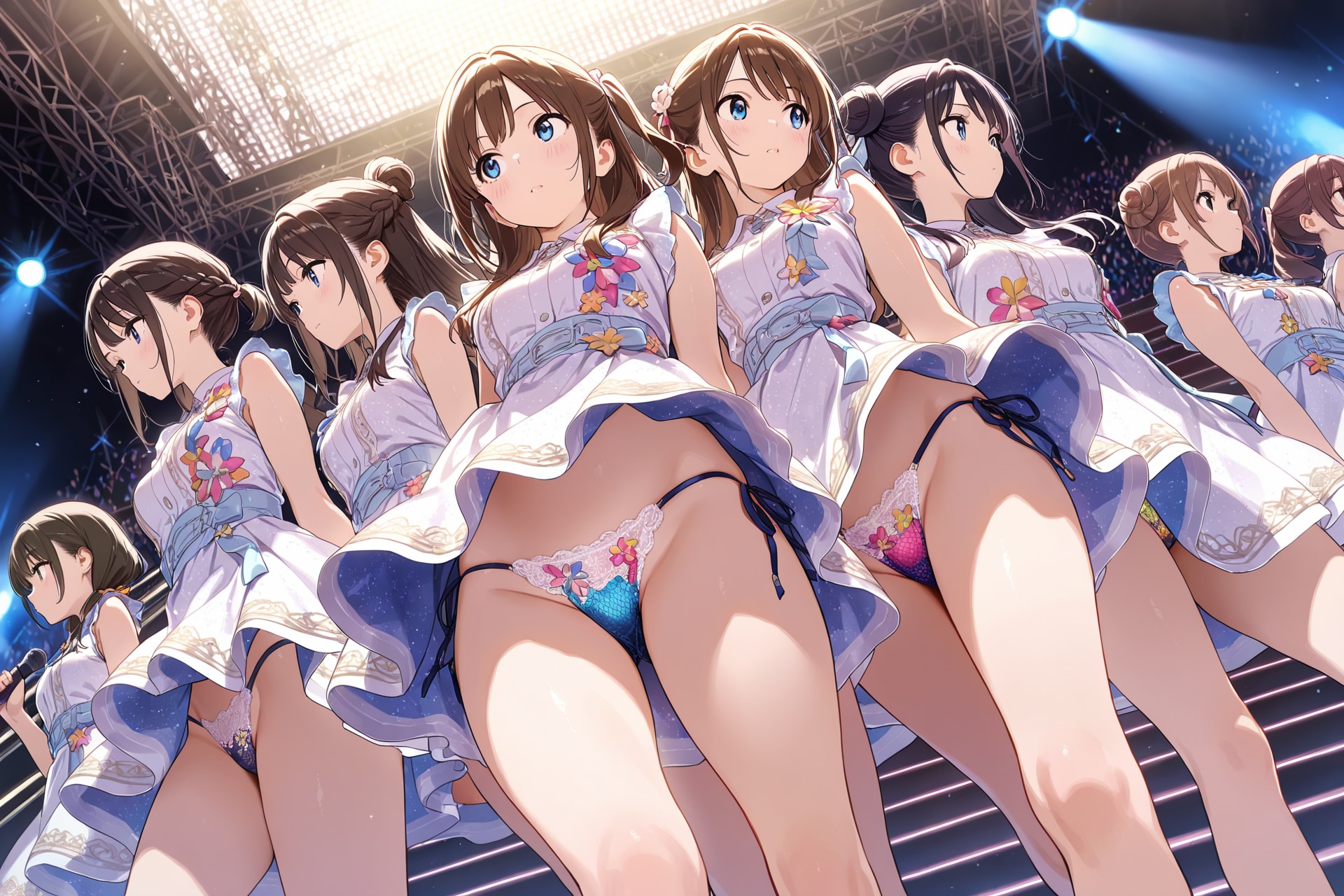 アイドルパンチラ前