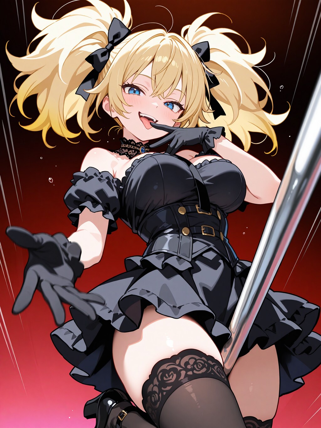 Aniちゃんポールダンスして