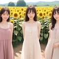 ひまわり畑（３人） No.2 8枚目