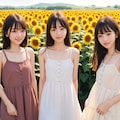 ひまわり畑（３人） No.2 9枚目
