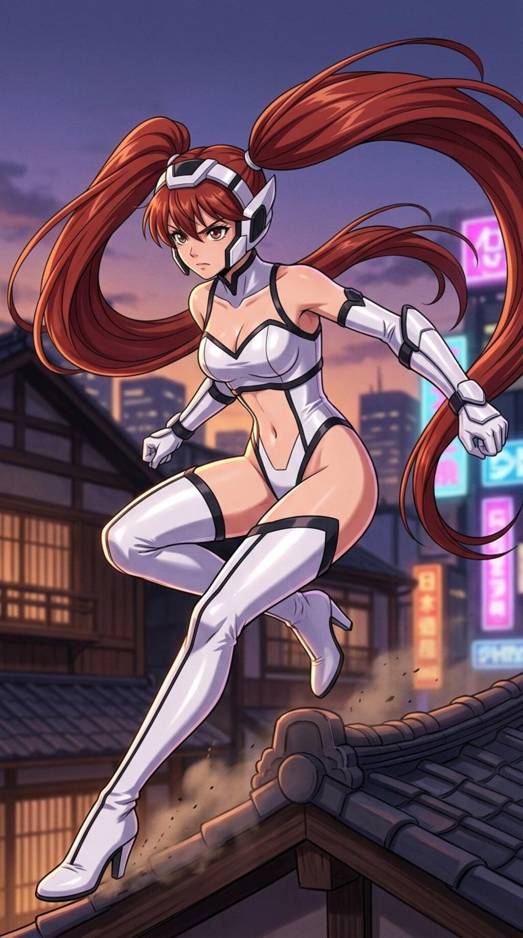 水彩画風くのいち画像