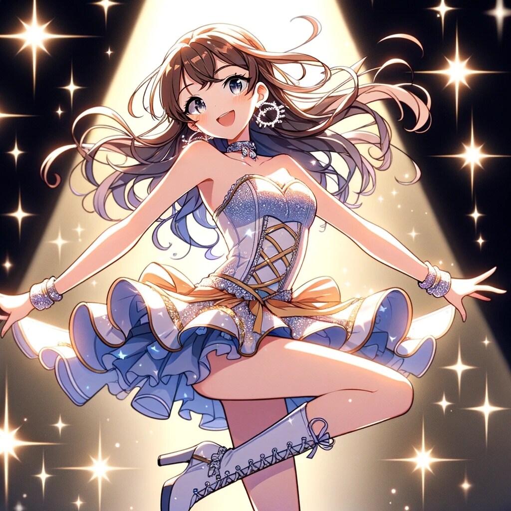 キラキラと踊る