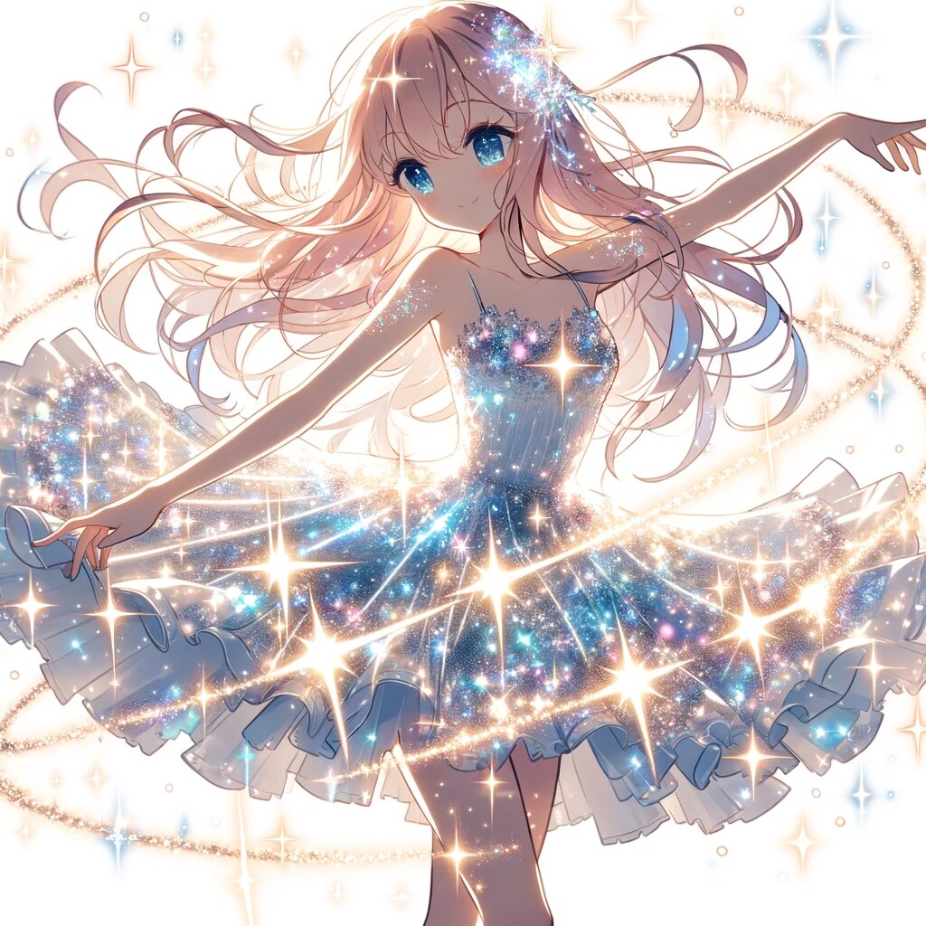 キラキラと踊る