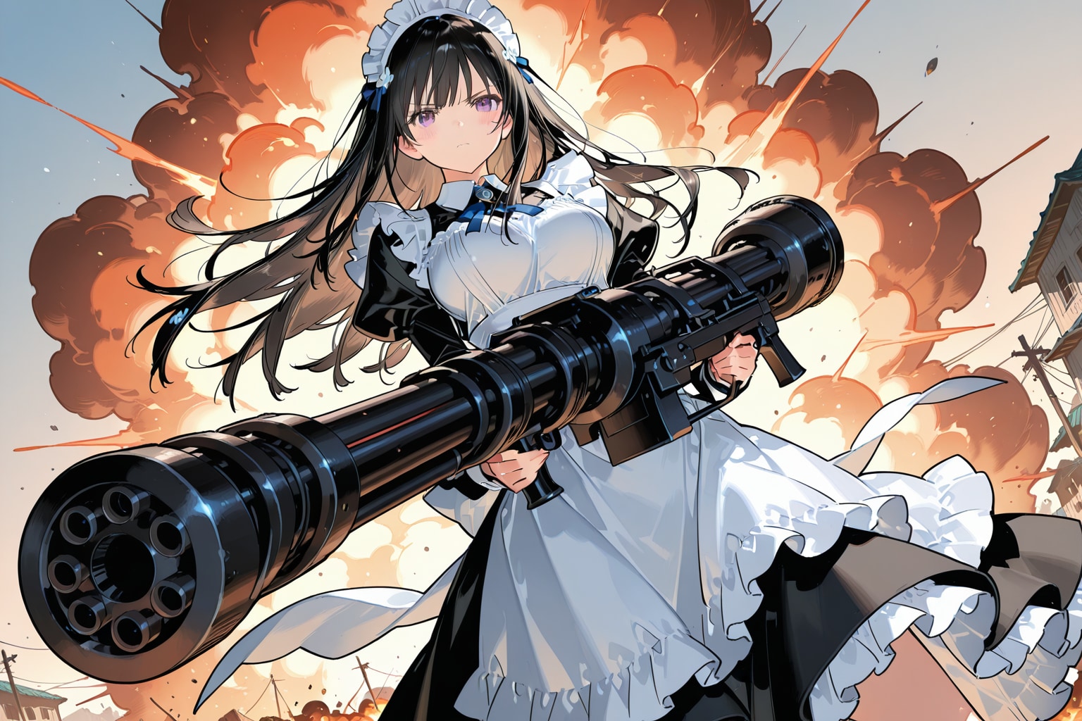 ミニガンのデザインの無茶苦茶感 | の人気AIイラスト・グラビア