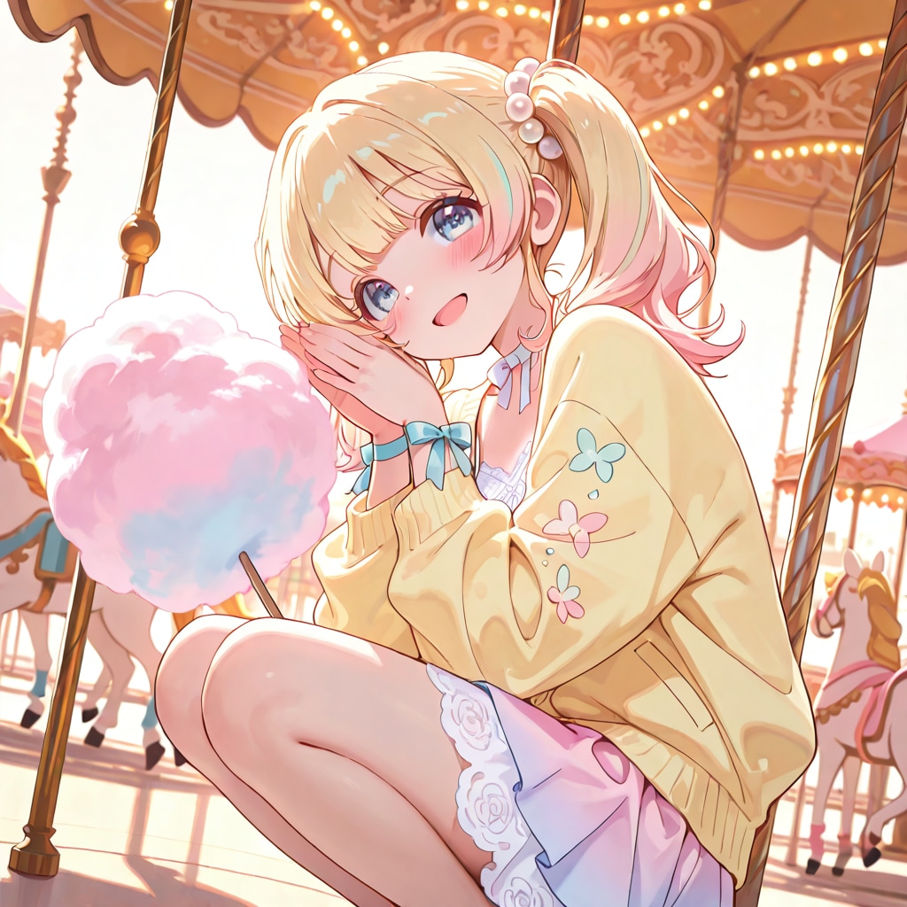 わたがし♡ | の人気AIイラスト・グラビア