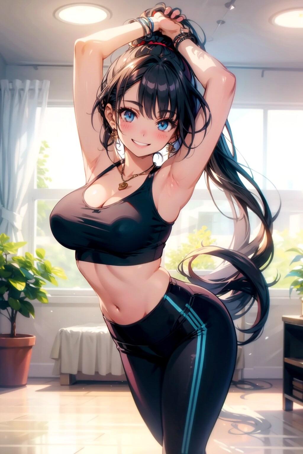 ポニテが長い！！