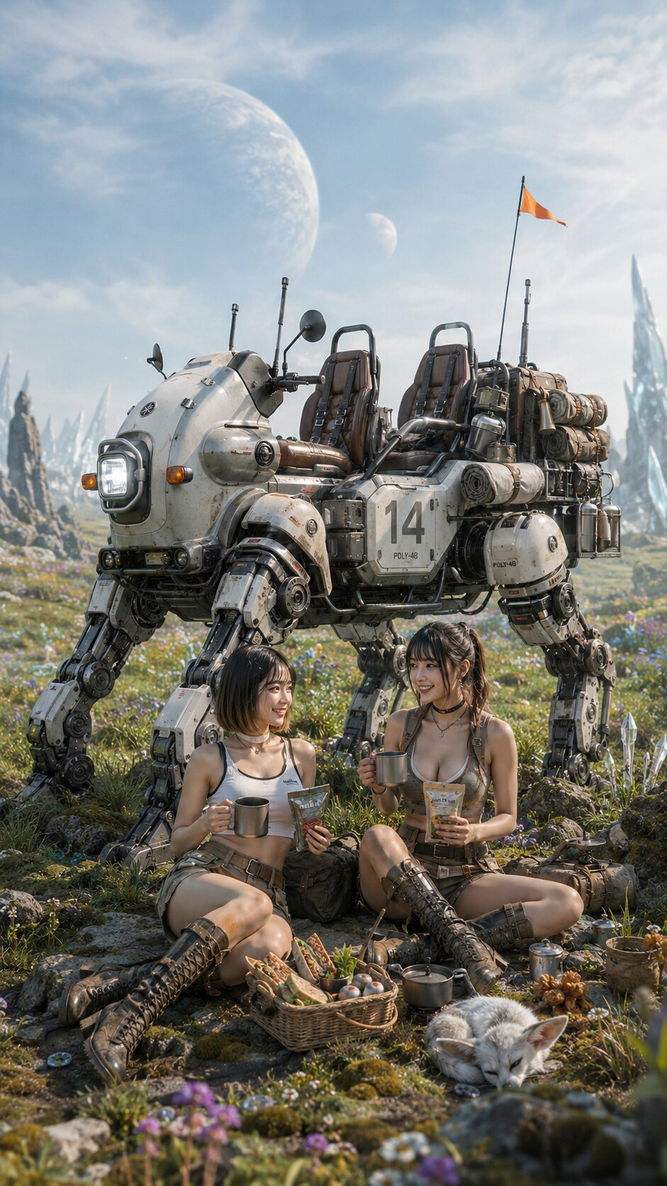 多足歩行兵器と女性パイロット 【14】