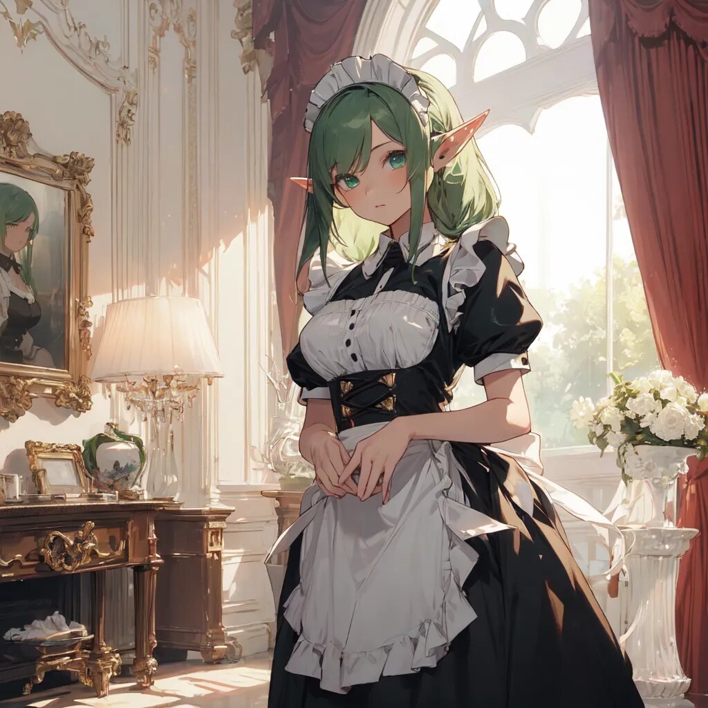 エルフのメイド