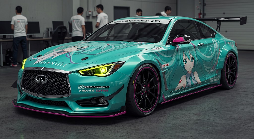 初音ミクインフィニティクーペレーシングカー