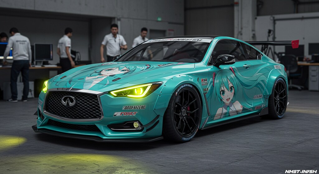 初音ミクインフィニティクーペレーシングカー