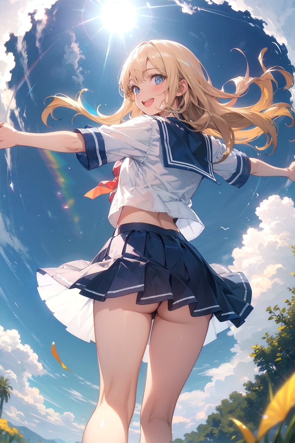 青空の下02