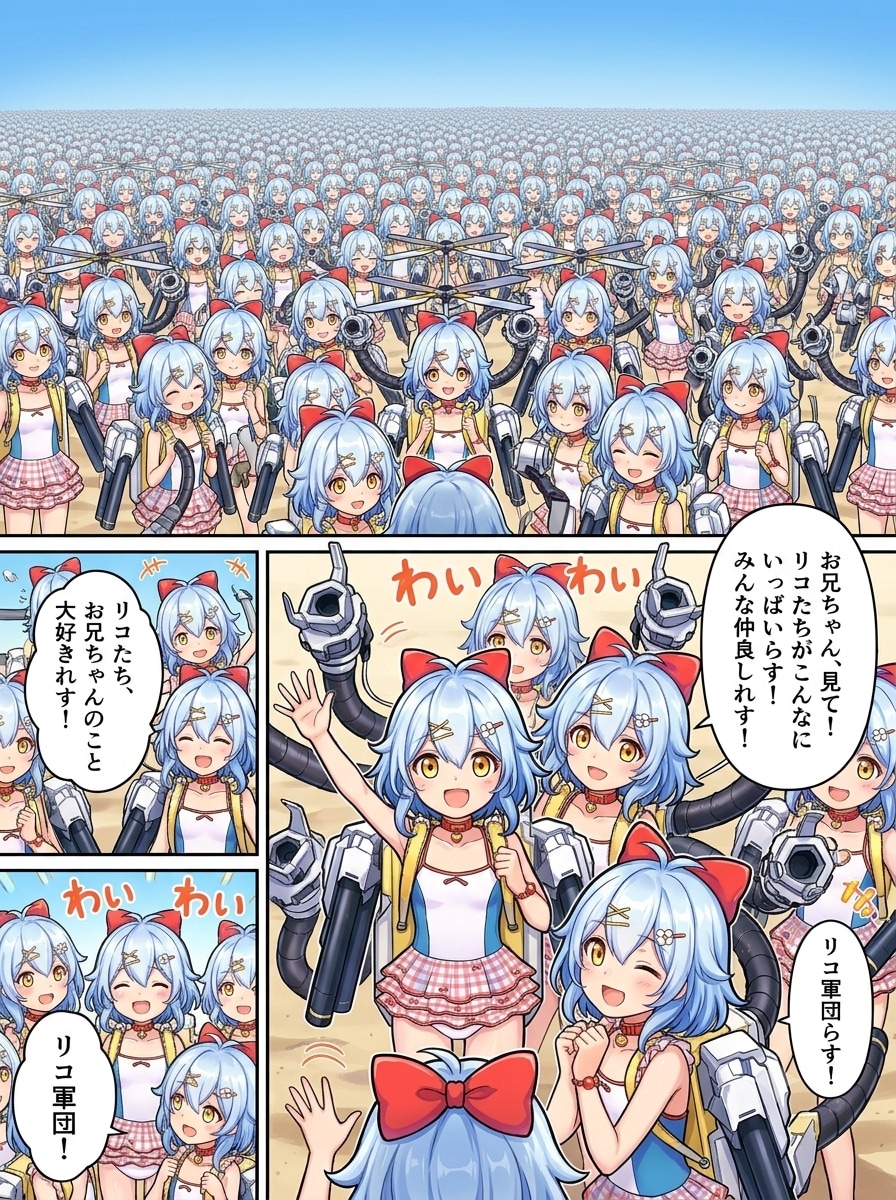 リコちゃんになっちゃった司令官とリコちゃん達のコミック#∞1