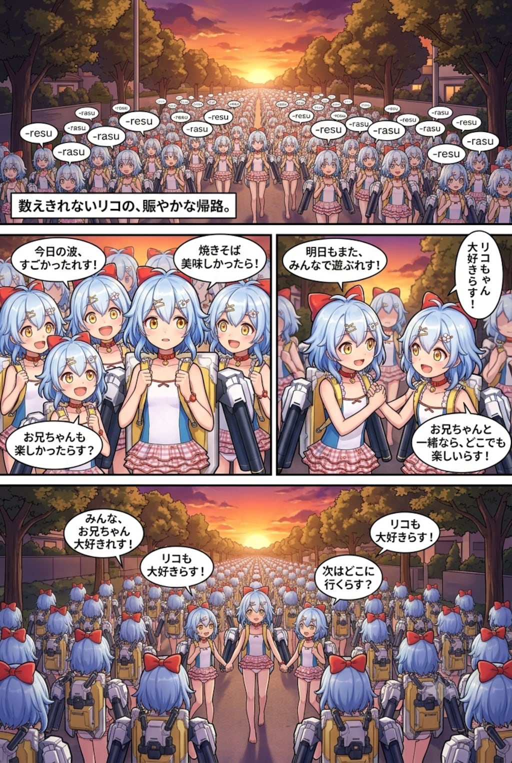 リコちゃんになっちゃった司令官とリコちゃん達のコミック#∞1