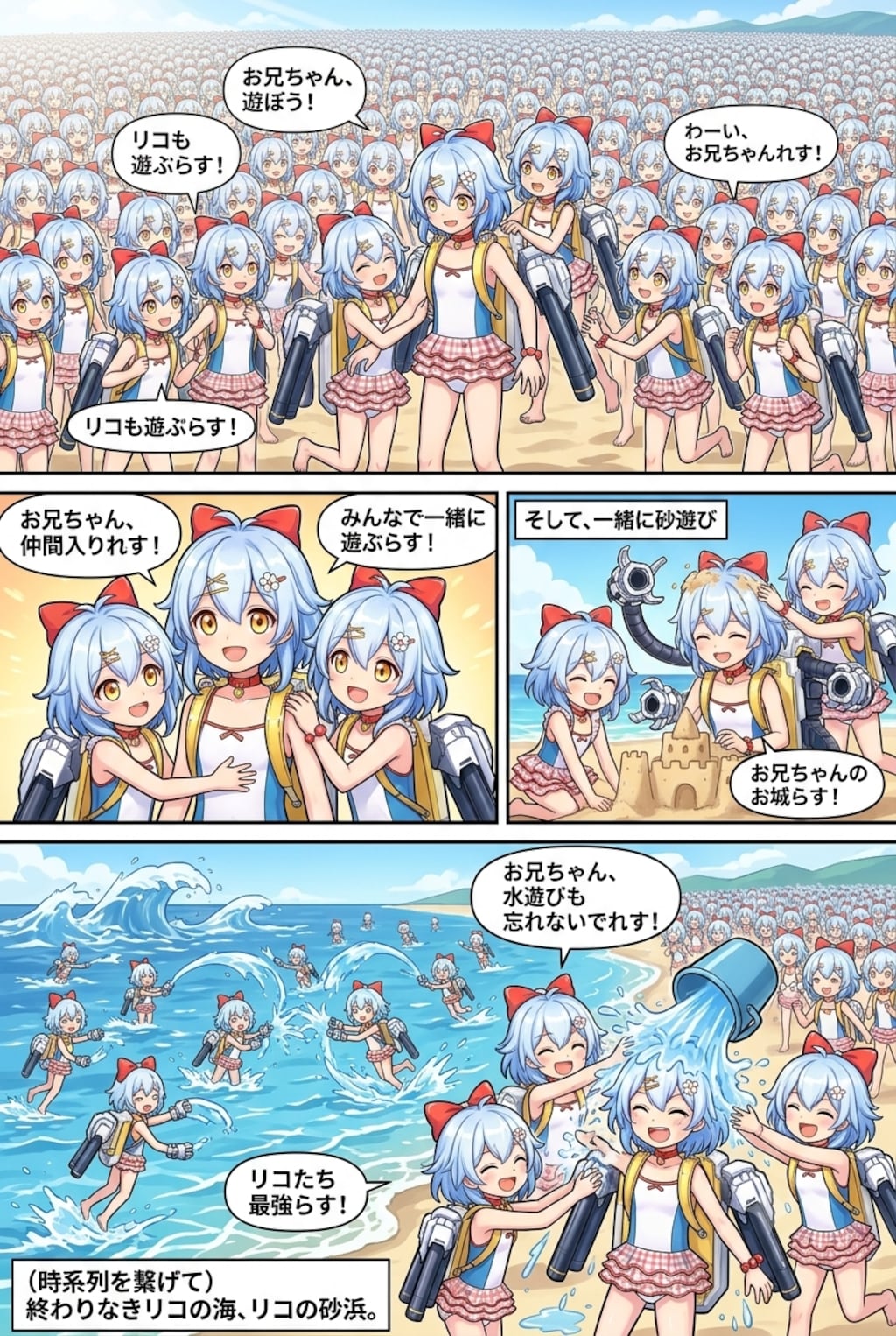 リコちゃんになっちゃった司令官とリコちゃん達のコミック#∞1