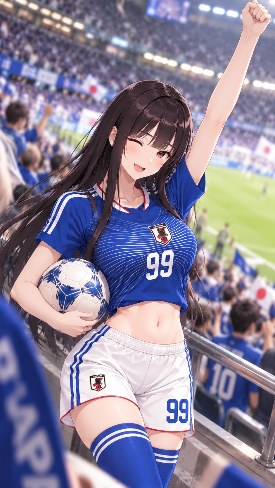 SAMURAI BLUE！決勝進出おめでとう～！！ | の人気AIイラスト・グラビア