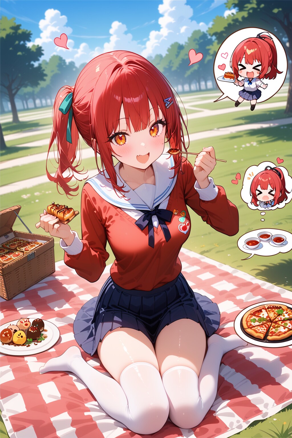 粉もんと赤髪ちゃん