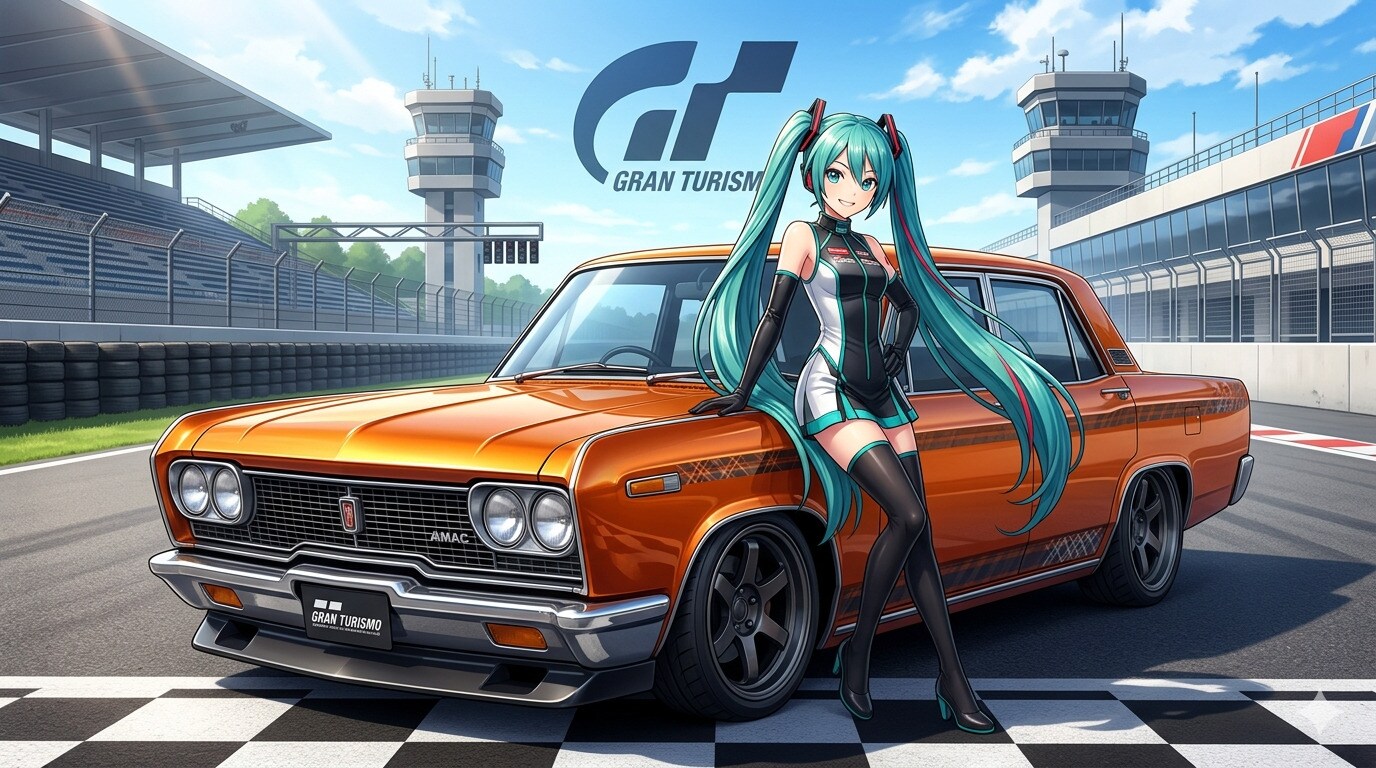 初音ミクと三菱デボネア