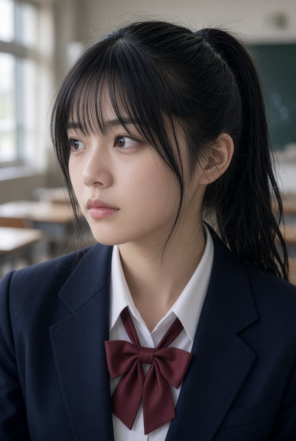 制服ポニテ女子