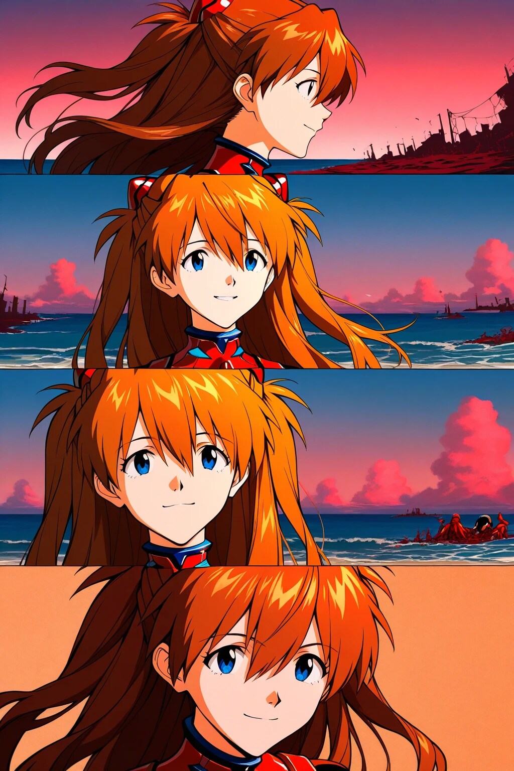 二人だけの浜辺で