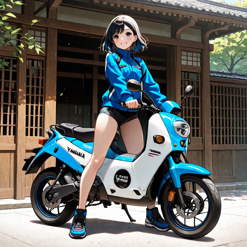 スクーター好きな彼女