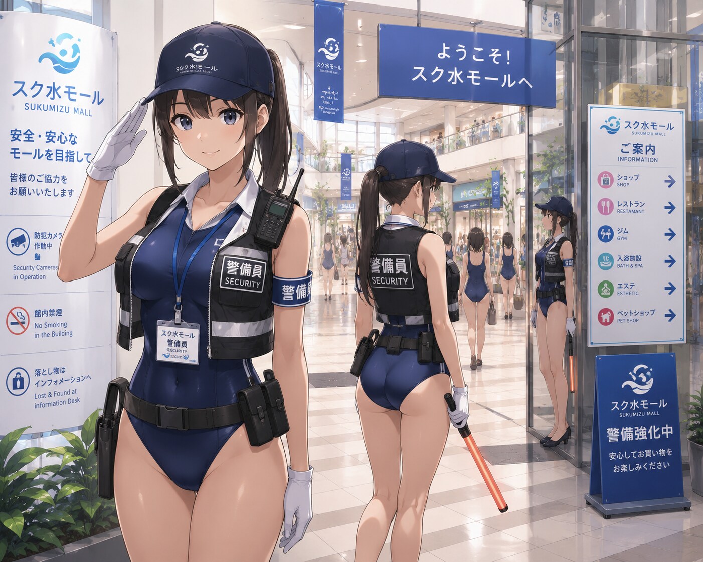 スク水警備員さん