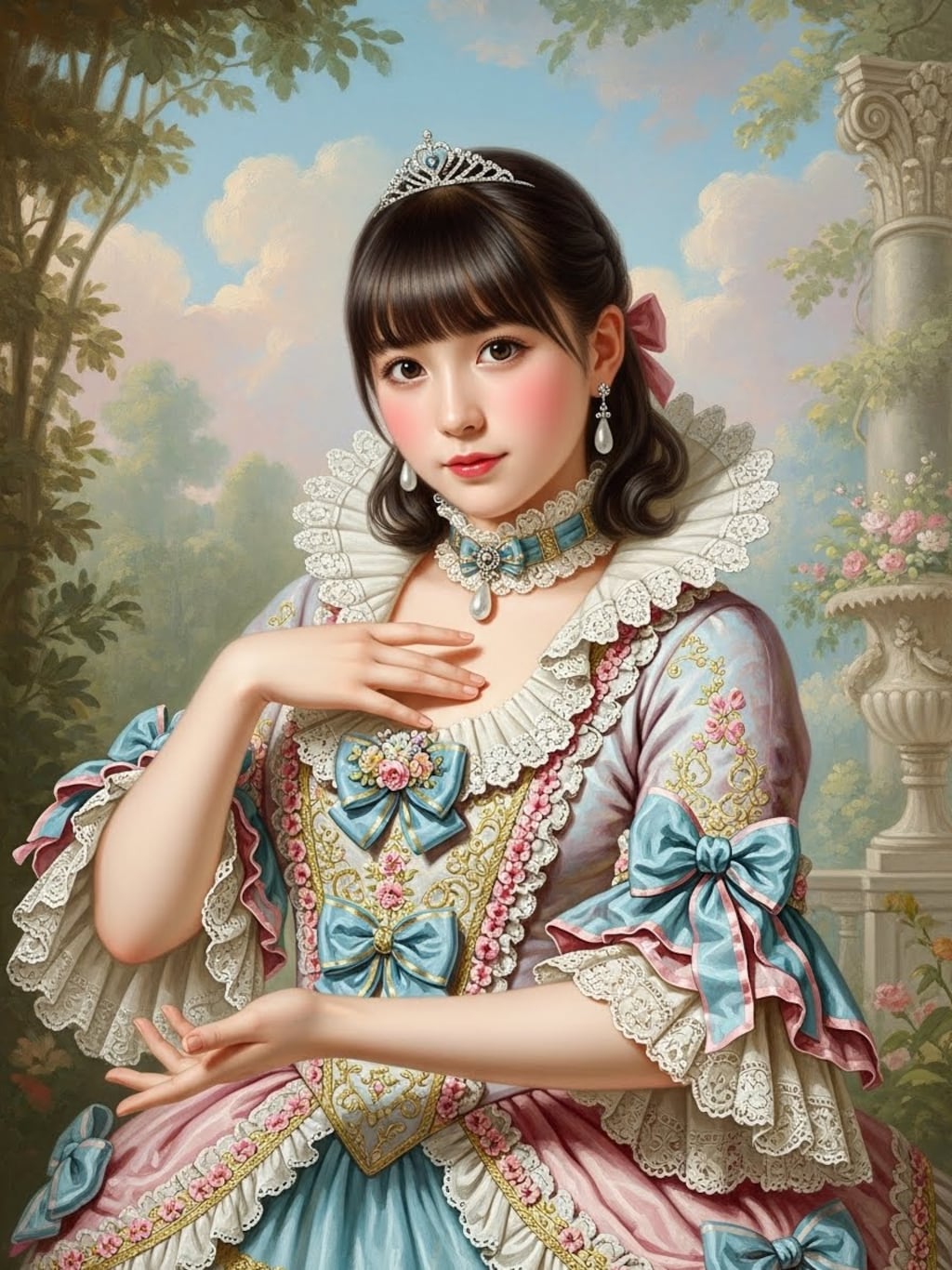 フランソワ・ブーシェの描いた日本のアイドル(３枚)　ImageFX