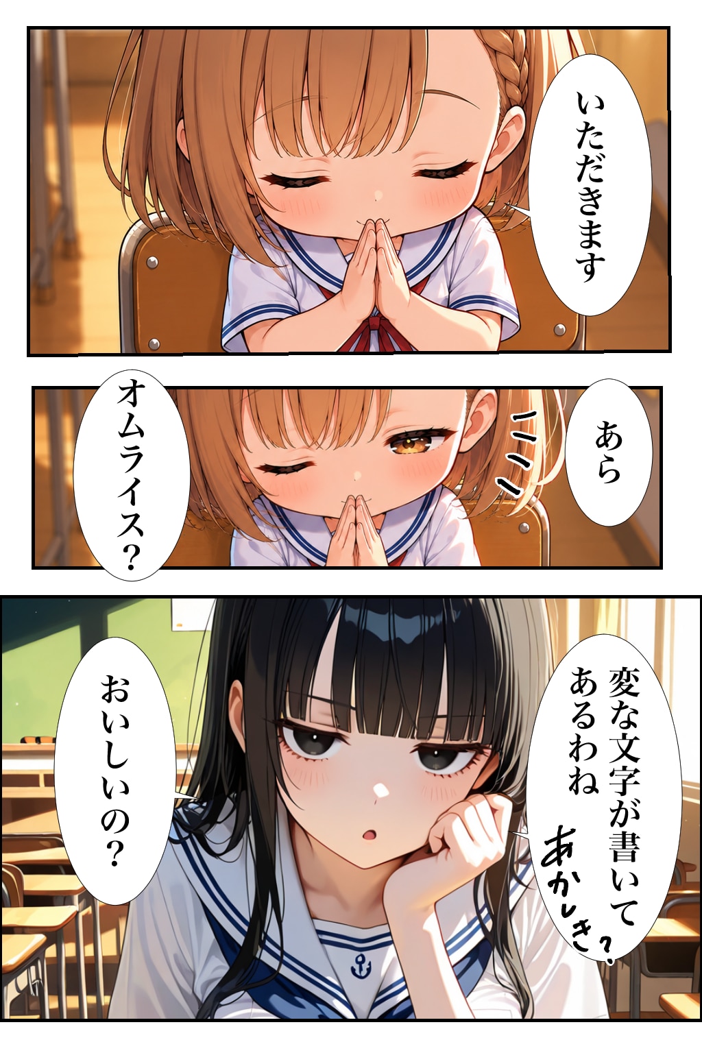 【漫画】妹ちゃん家のオムライス