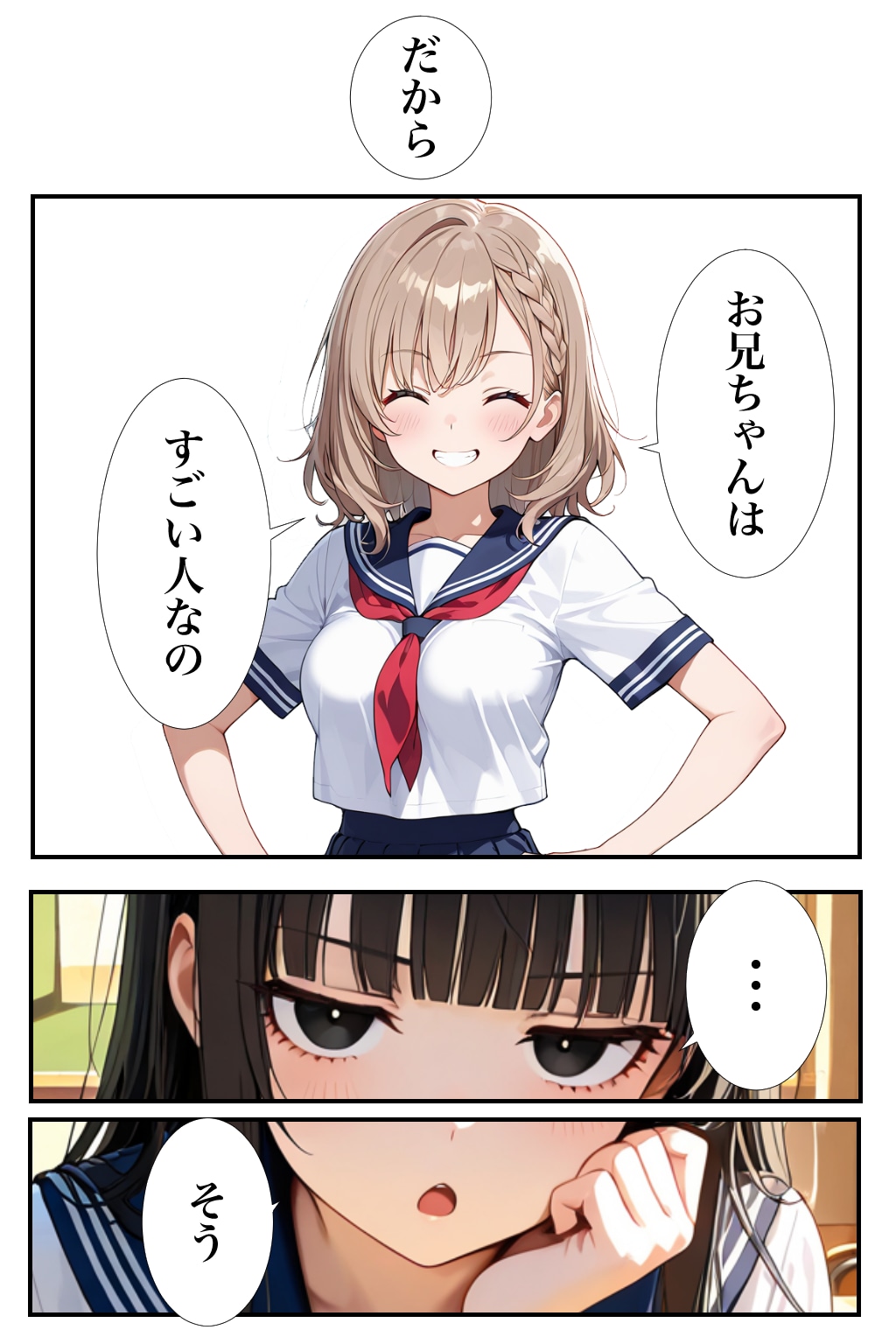 【漫画】妹ちゃん家のオムライス