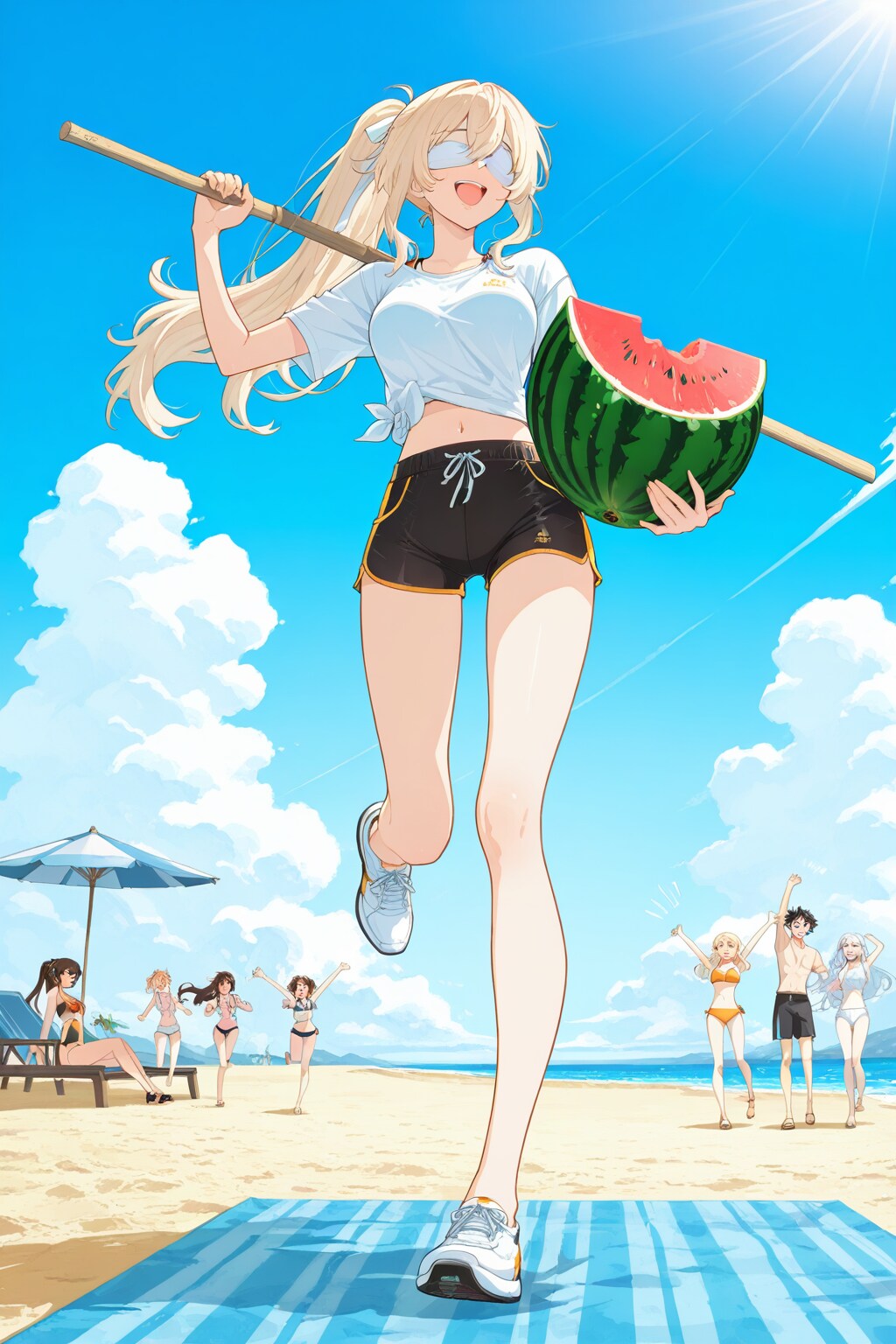スイカでかすぎ！ | の人気AIイラスト・グラビア