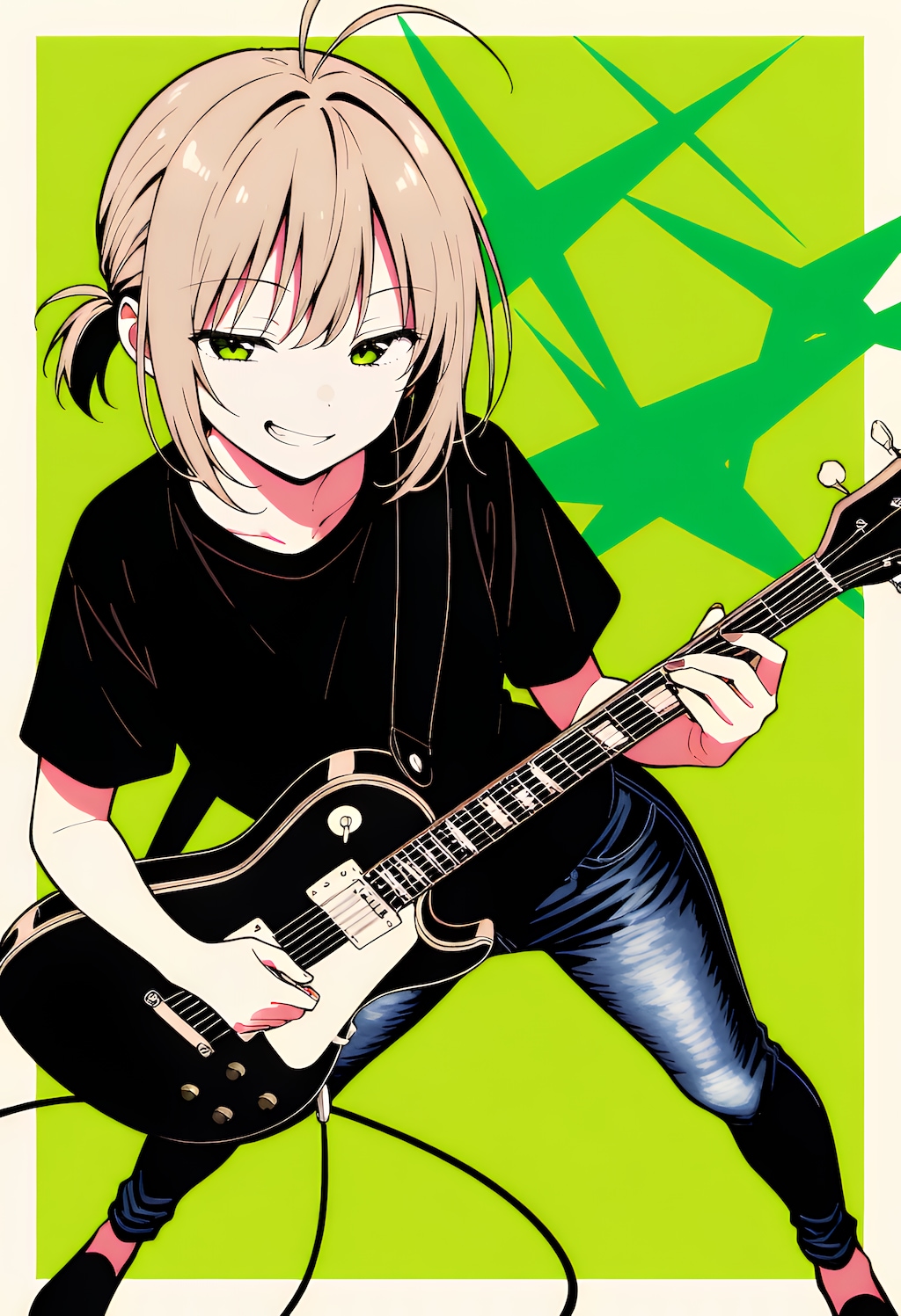 私のギターに酔いな