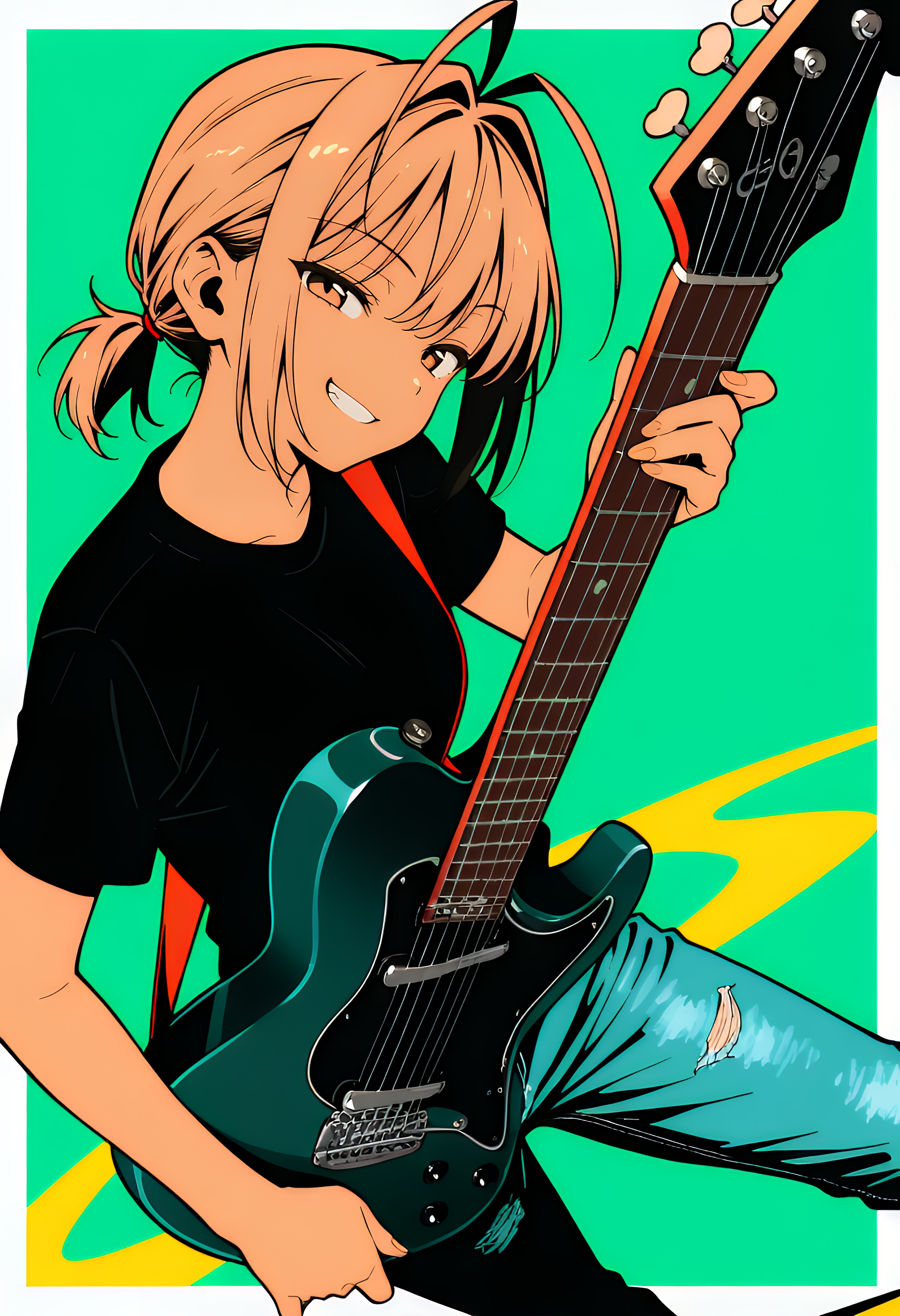 私のギターに酔いな | の人気AIイラスト・グラビア