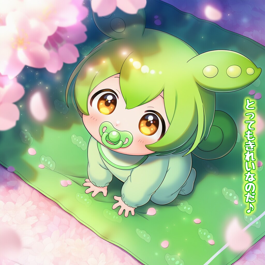 【版権キャラ】🫛ずんだもん🫛『✨🌸🍡 お花見なのだ🍵🌸✨』２
