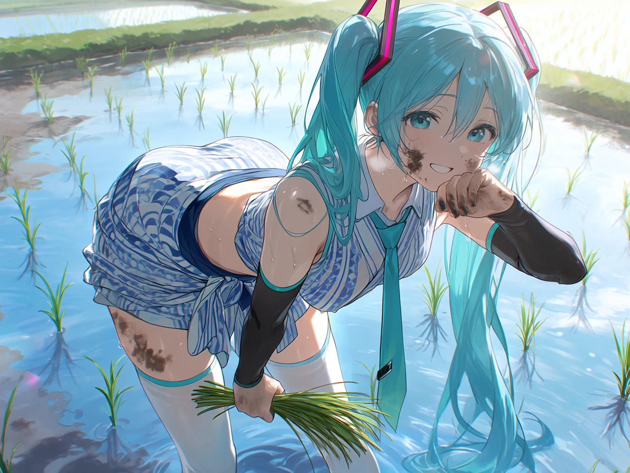 田植えミク