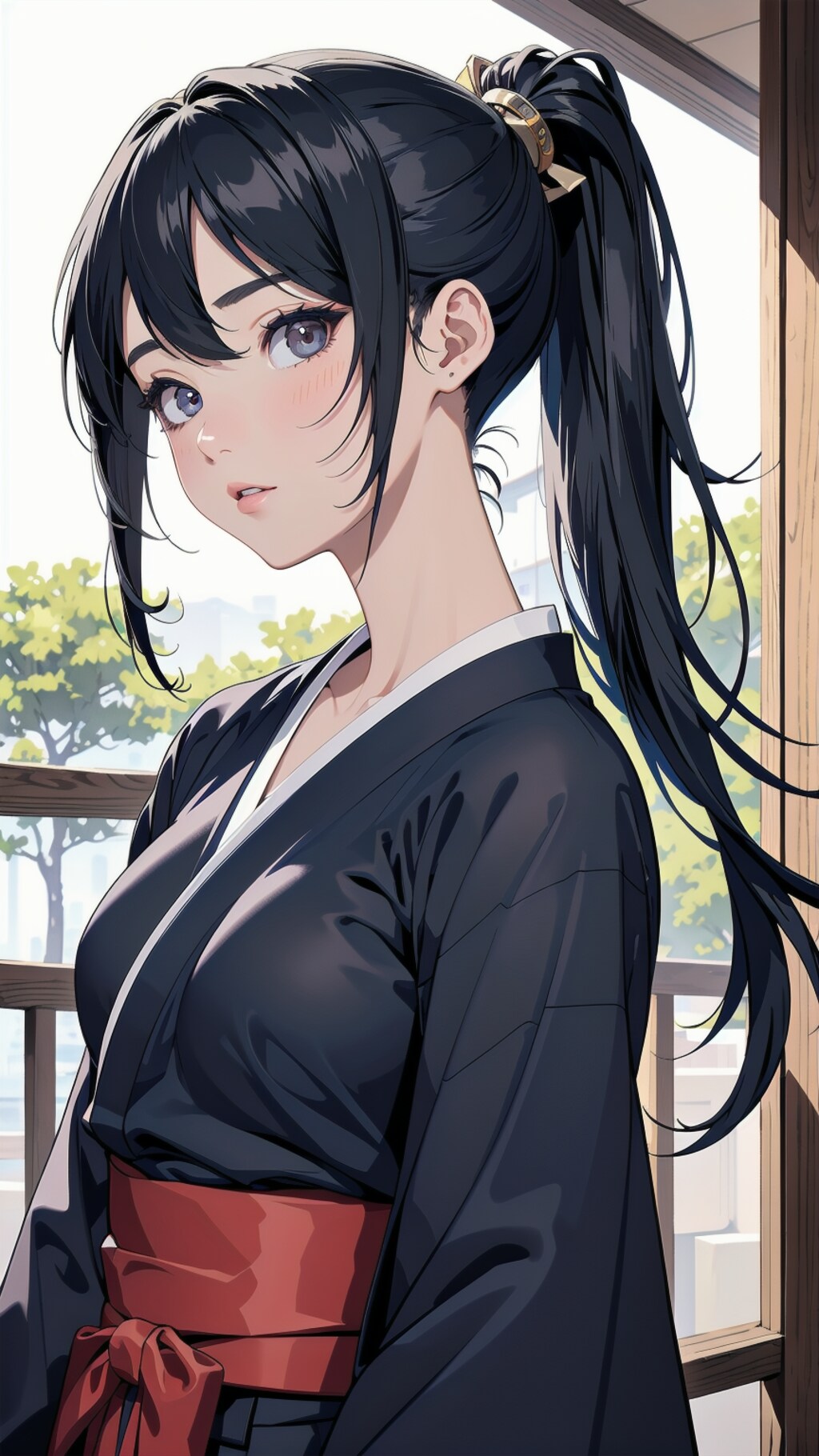 ポニーテール×袴①