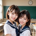 女子高生2人08 2枚目