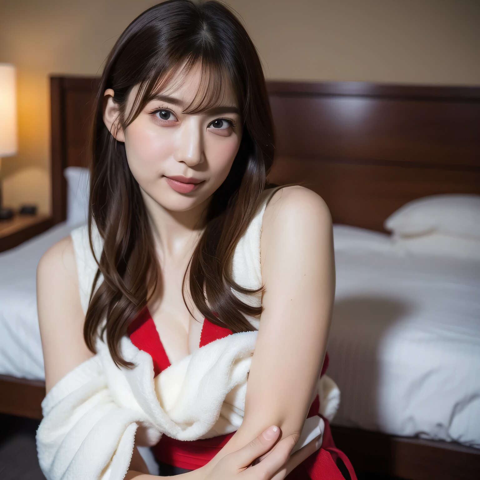 黒髪ロングで巫女服の美女６ | の人気AIイラスト・グラビア